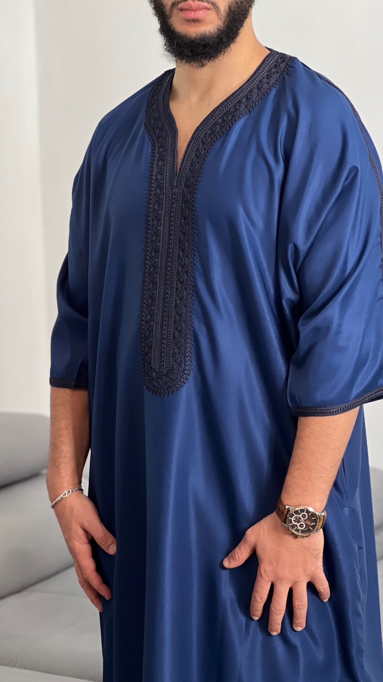 تطريز الثوب الاسلامي المغربي التقليدي