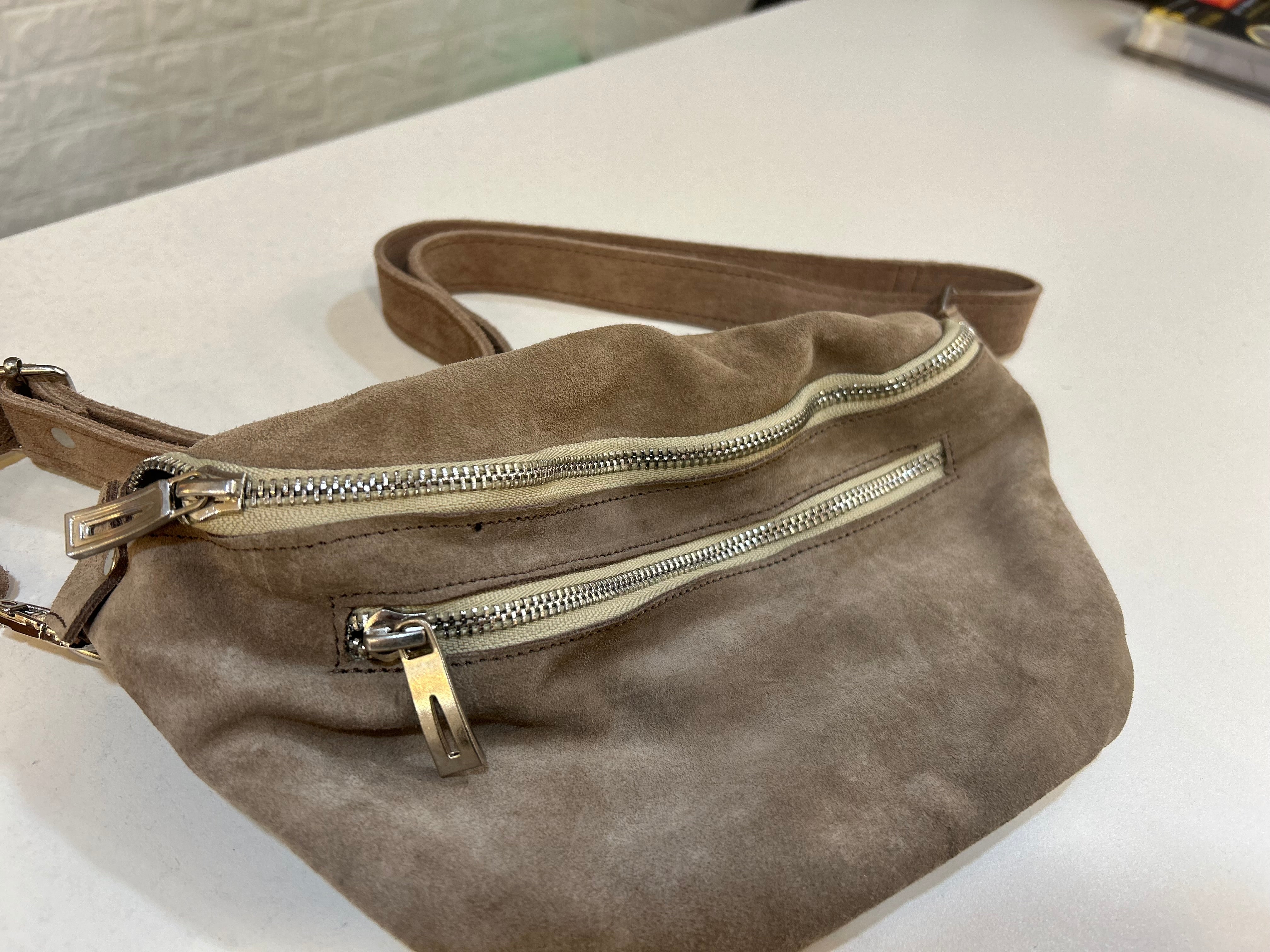 Waist bag Fanny Pack - Suede