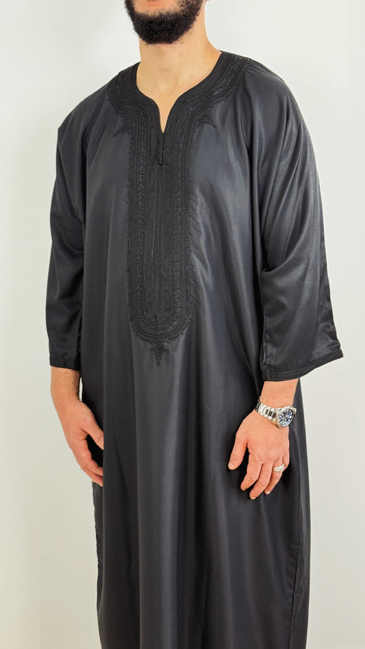 Thobe Gabardine Embroidery Jubbah Thobe kandora