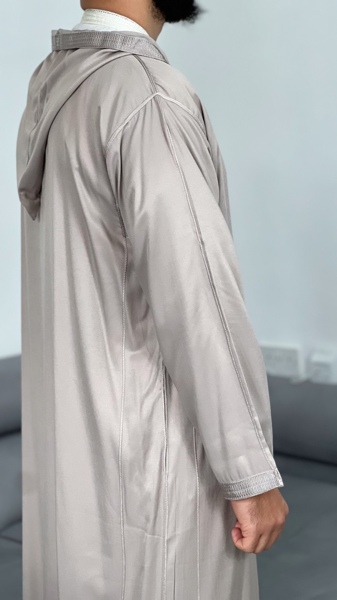 Hooded Gabardine  Moroccan thobe