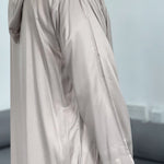 Hooded Gabardine  Moroccan thobe beige