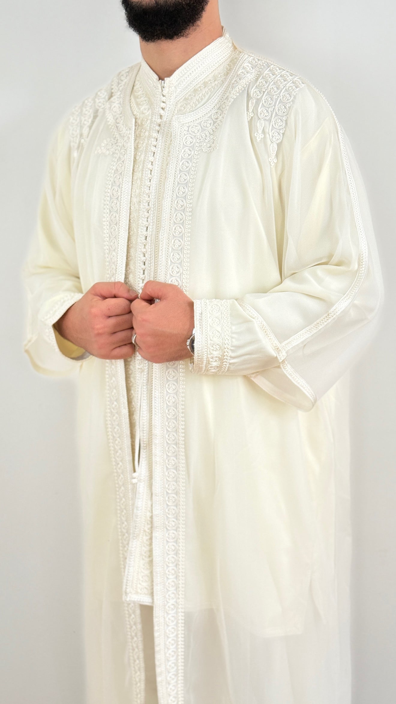 طقم ثوب نكاح مكون من 3 قطع