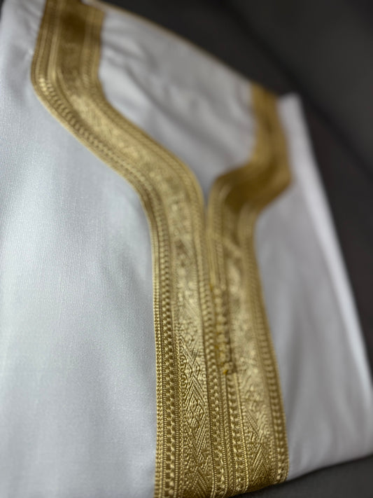 Mens Linen crep Moroccan thobe