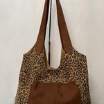 Shoulder hobo  bag with pocket - 100% Suede - leather straps