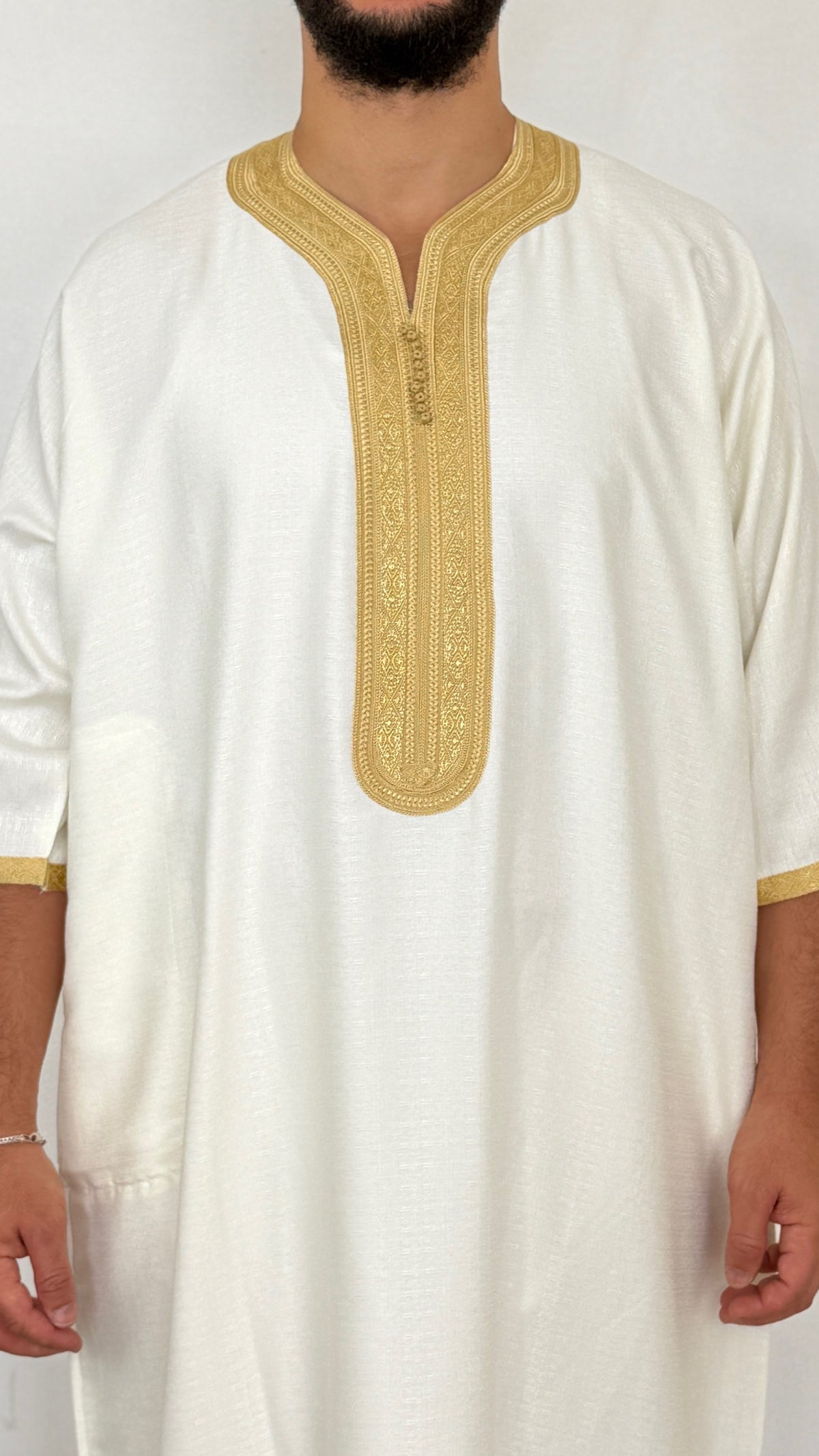 Linen blend Thobe Moroccan