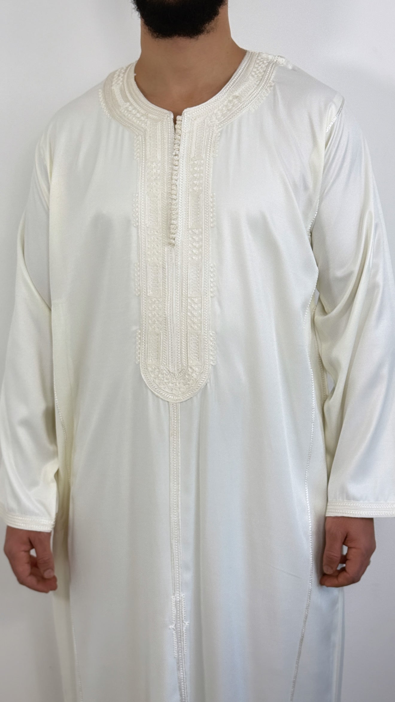 قفطان مغربي بأكمام طويلة موديل 2025