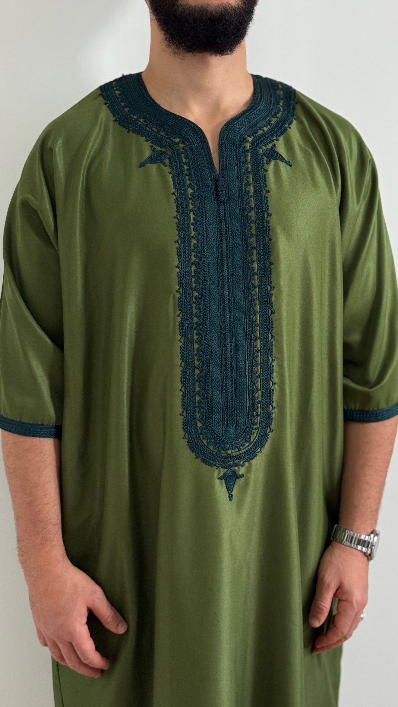 Thobe Gabardine Embroidery Jubbah Thobe kandora