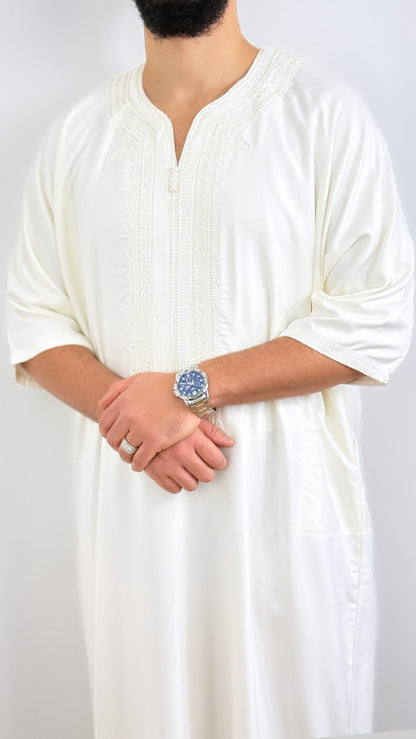 Thobe Gabardine Embroidery Jubbah Thobe kandora