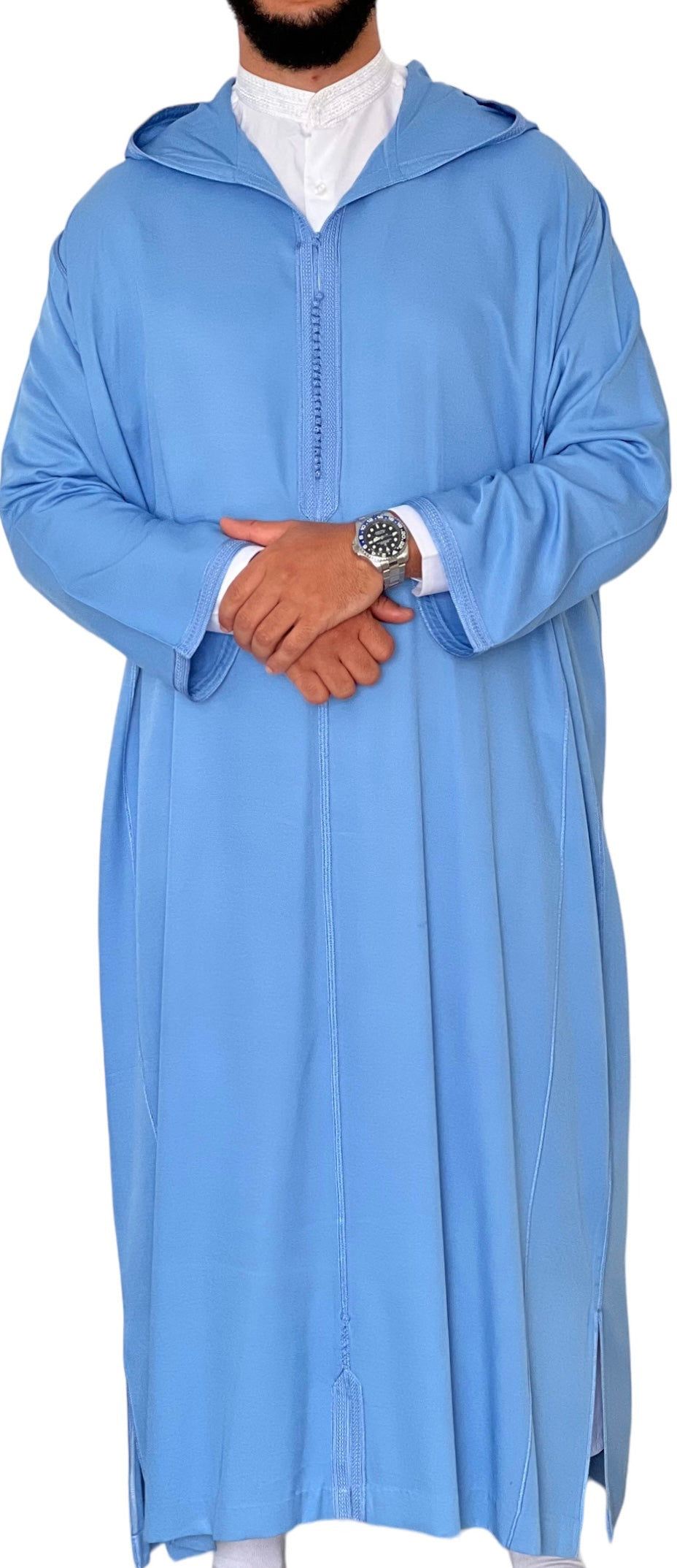 جلابة مغربية بغطاء للرأس