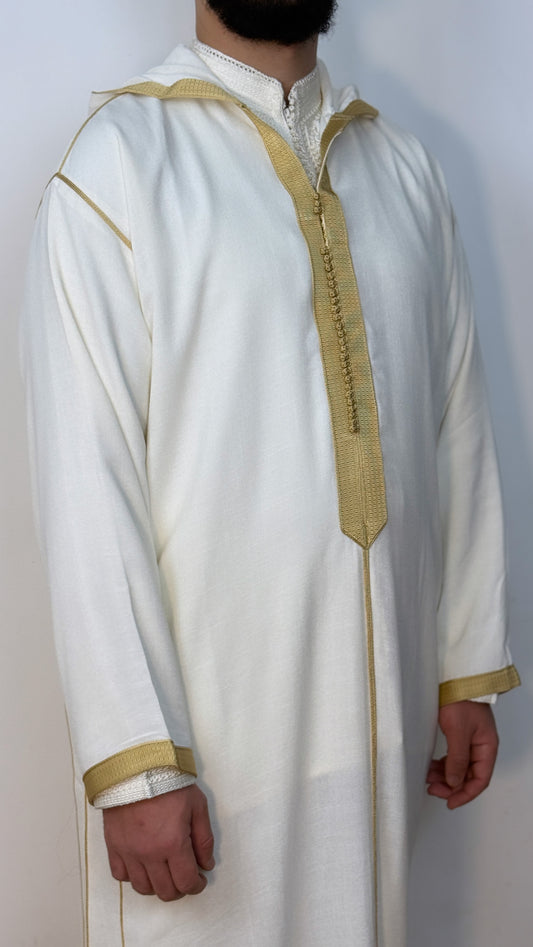 Hooded Djellaba Moroccan Linen