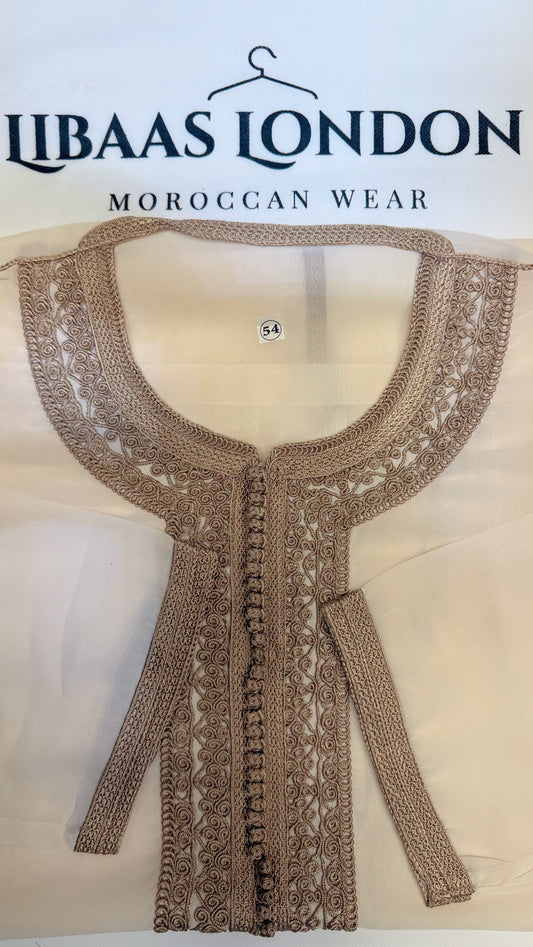 Premium Nikkah Kaftan See-Through Design