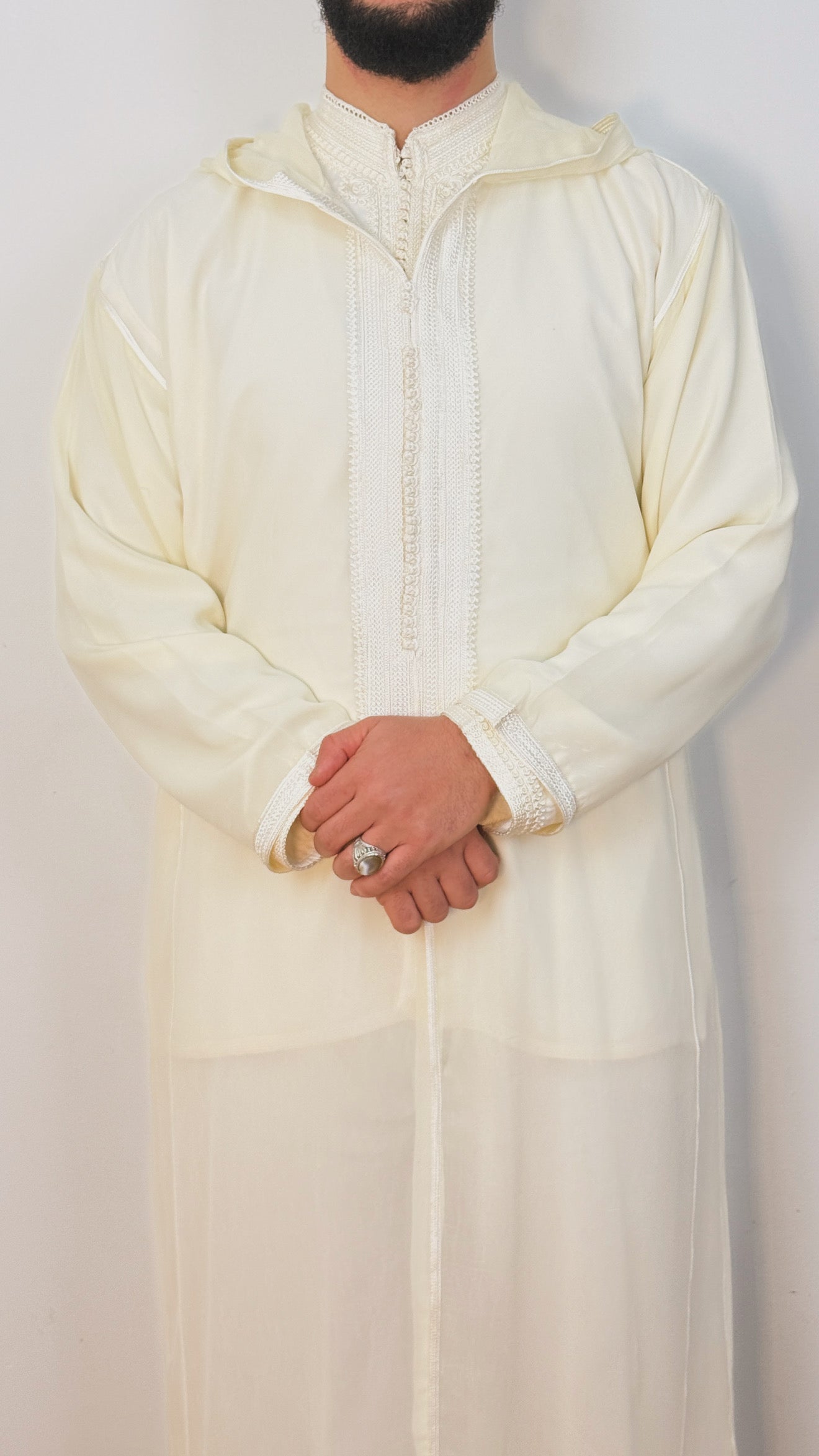 Hooded Premium Nikkah Djellaba see through