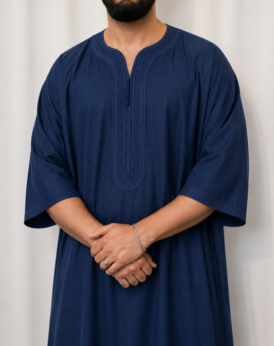 Linen blend Thobe Moroccan