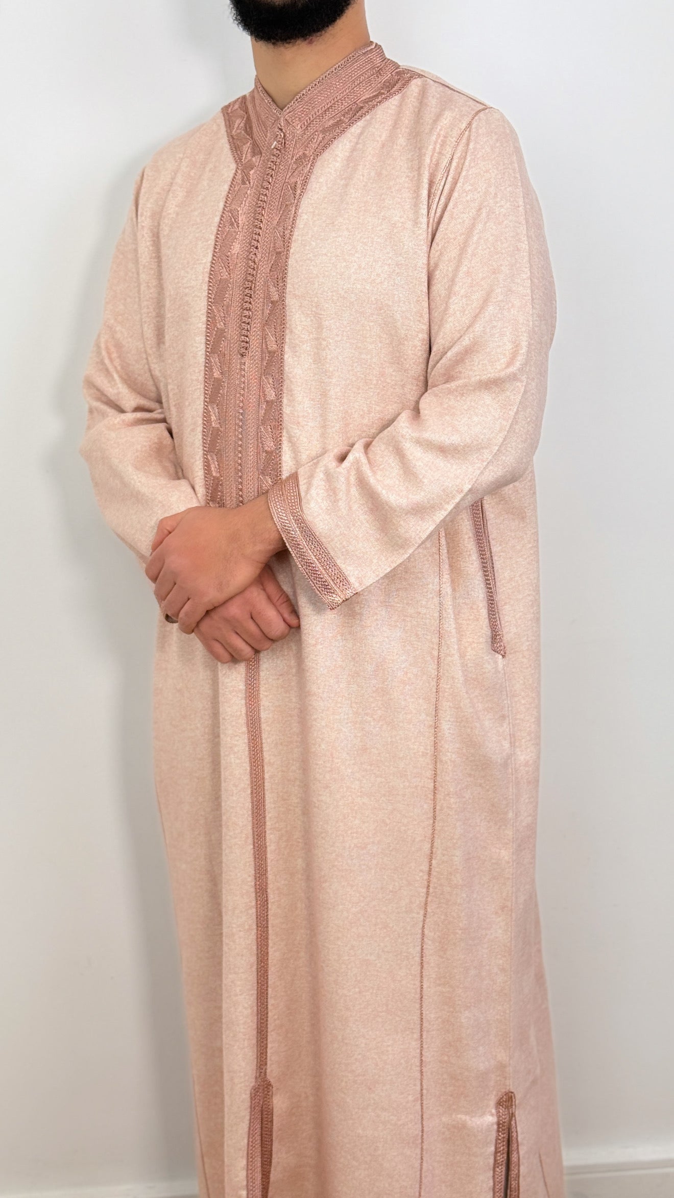 Kaftan Winter color Tweed Long Sleeve Thobe