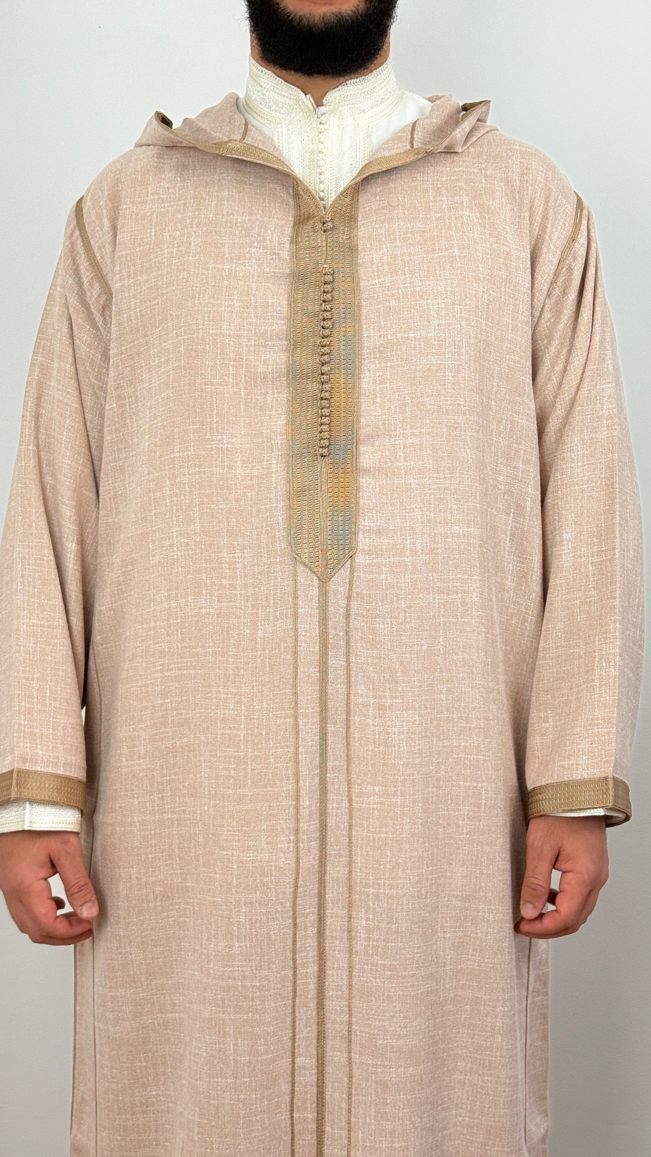 Hooded Moroccan linen