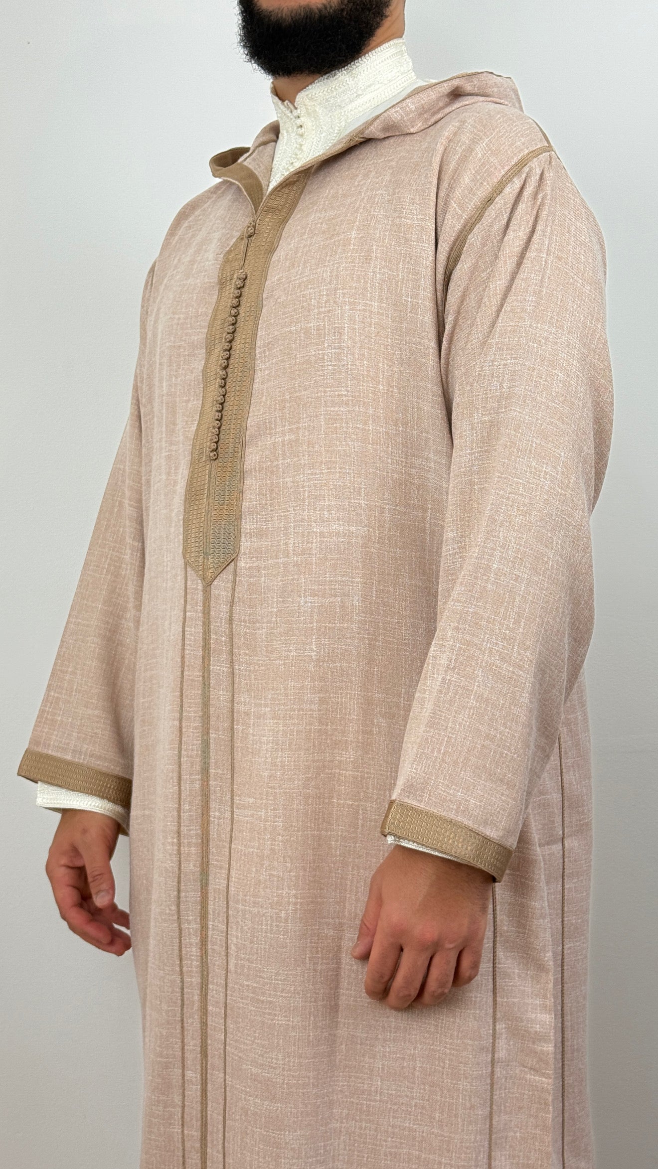 Hooded Moroccan linen