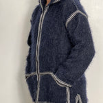 Blue Moroccan djellaba coat - kashaba