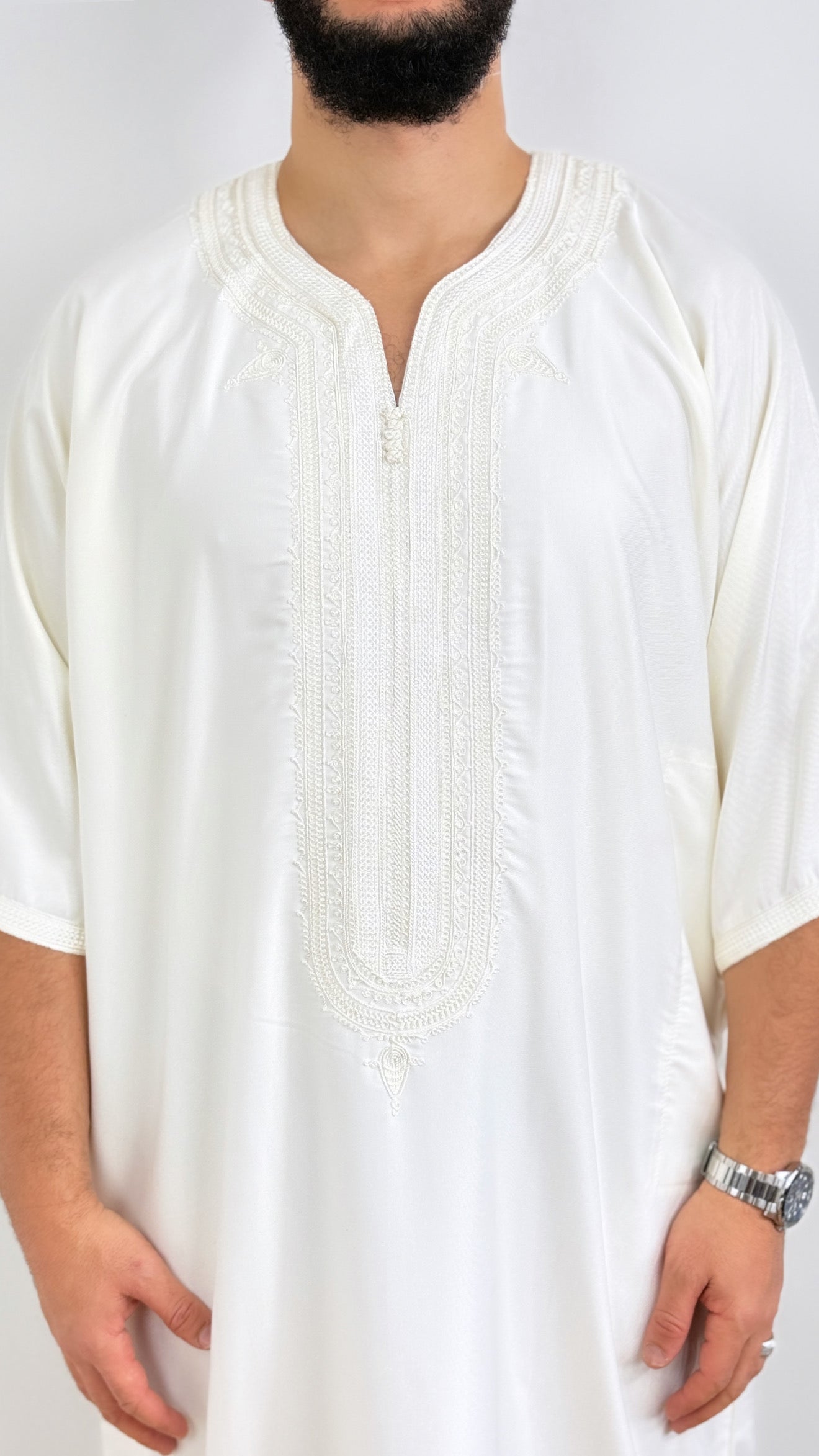 Thobe Gabardine Embroidery Jubbah Thobe kandora