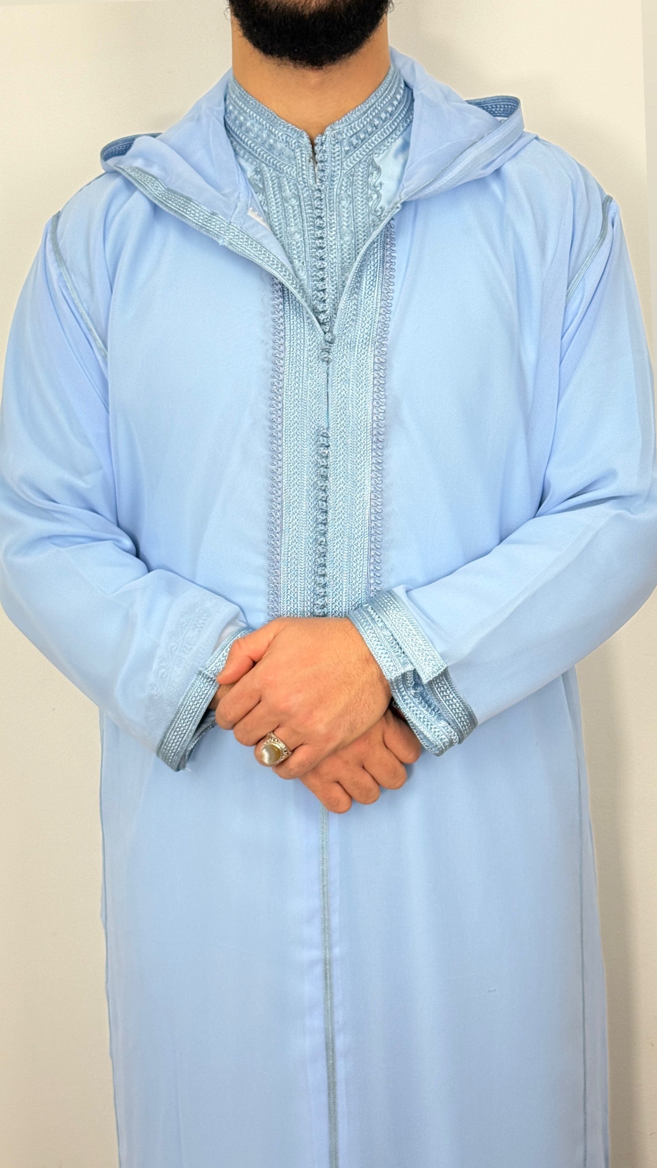 Hooded Premium Nikkah Djellaba see through