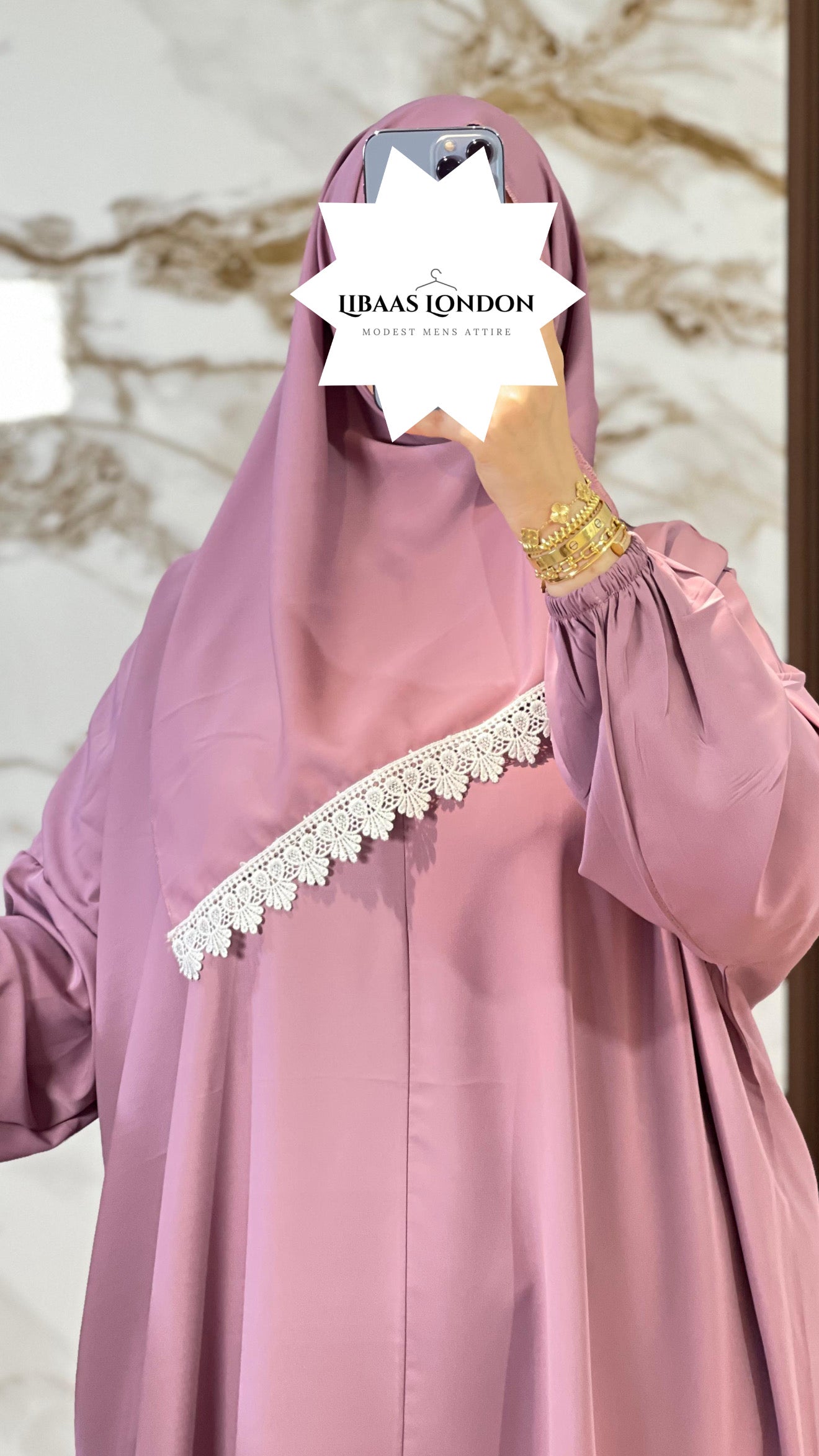 Modest Prayer Abaya with Hijab Set