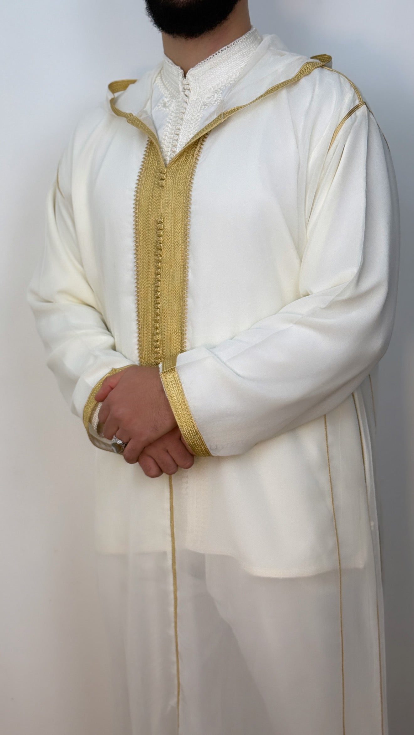 Hooded Premium Nikkah Djellaba see through