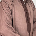 Hooded djellaba linen Moroccan djellaba