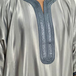 Jawehara Moroccan striped Islamic Thobe - djellaba, Jubbah, Thobe, kandora, Kaftan perfect for everyday