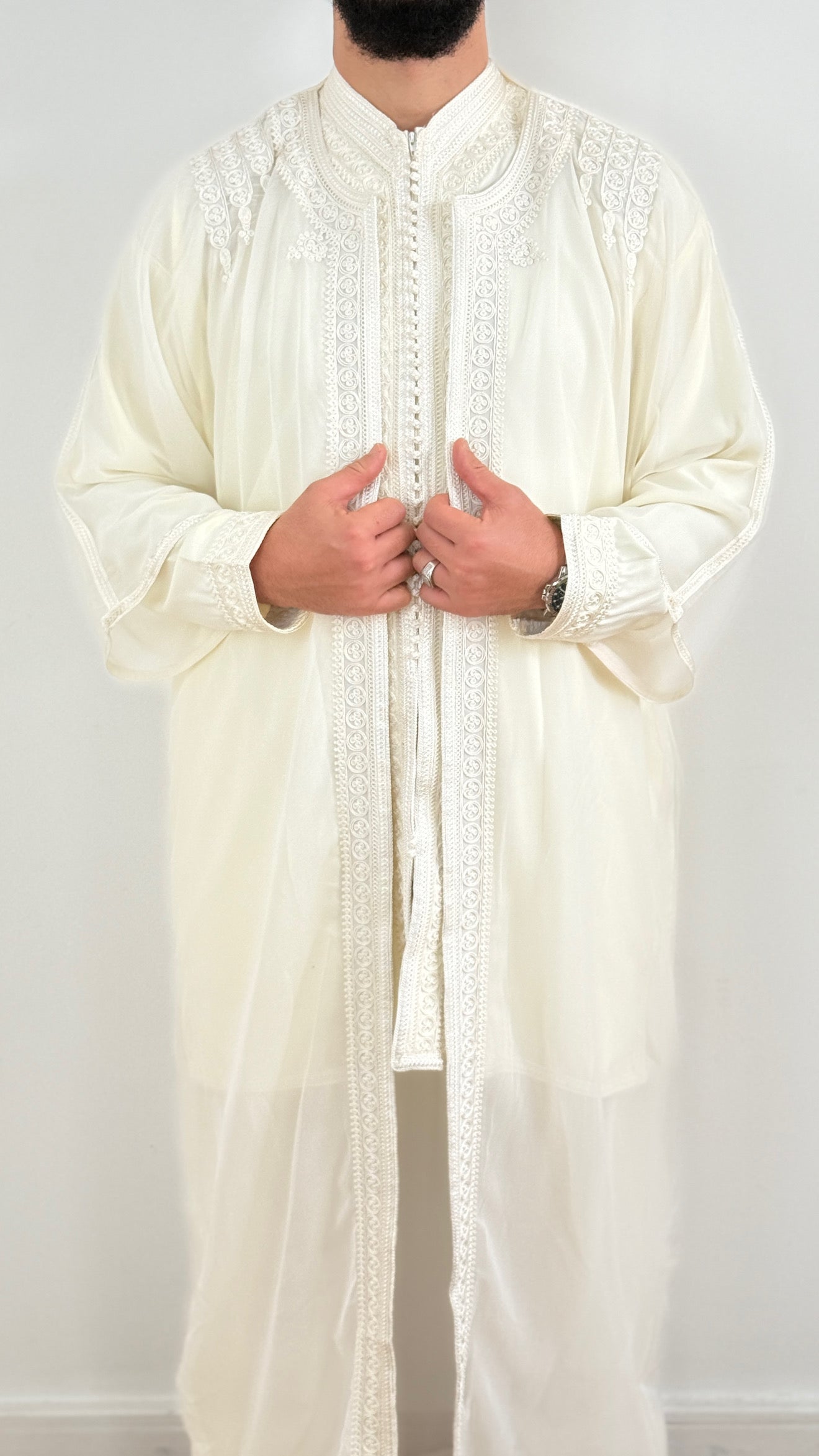 طقم ثوب نكاح مكون من 3 قطع