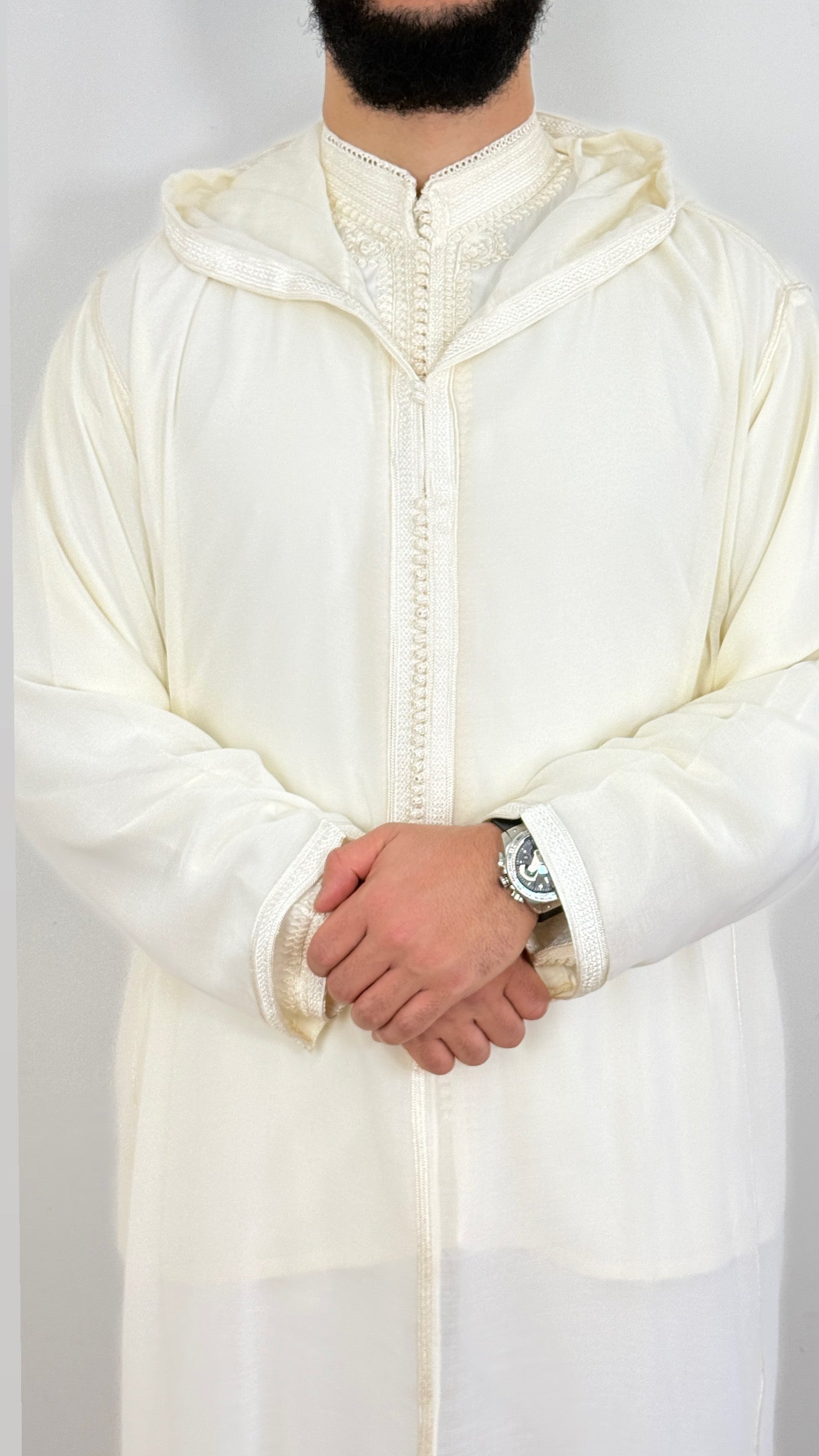 Hooded Premium Nikkah Djellaba see through