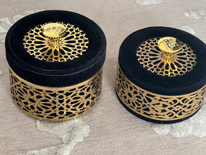 Moroccan decor boxes rounded