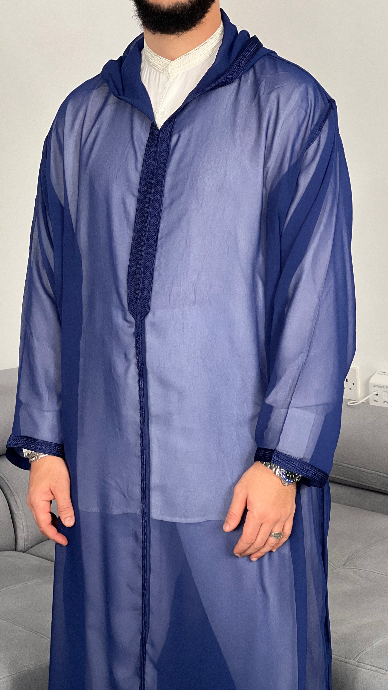 قسط Nikkah مقنع ثوب الجلابة انظر من خلال