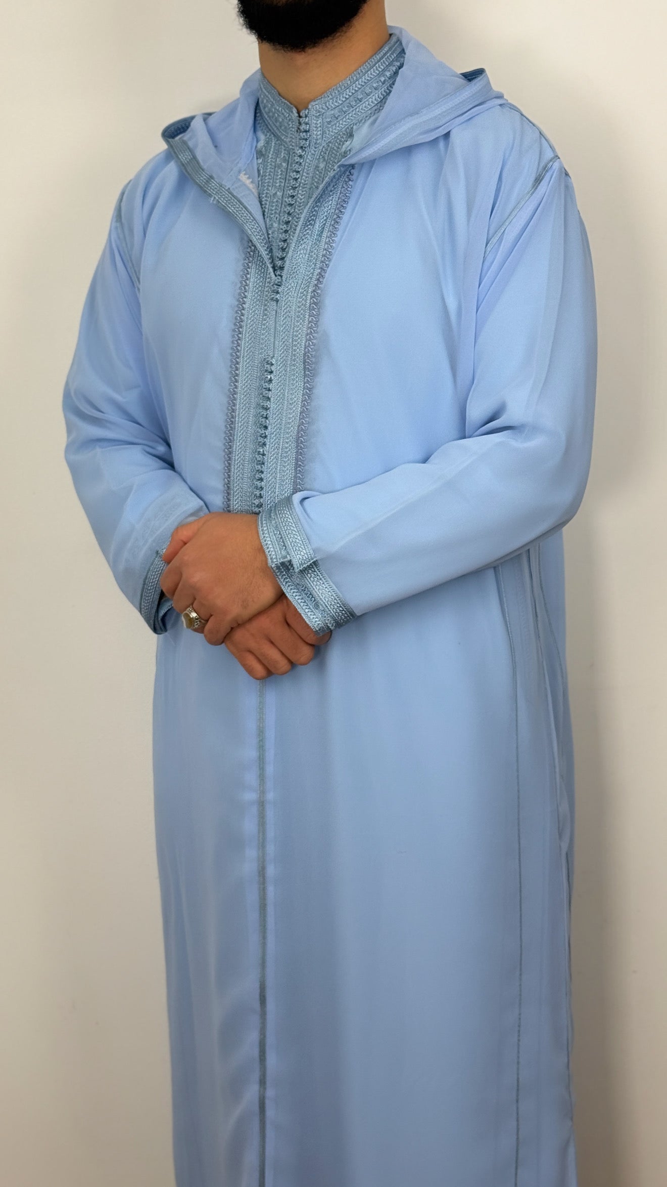 Hooded Premium Nikkah Djellaba see through