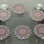 Mosaic cup coasters