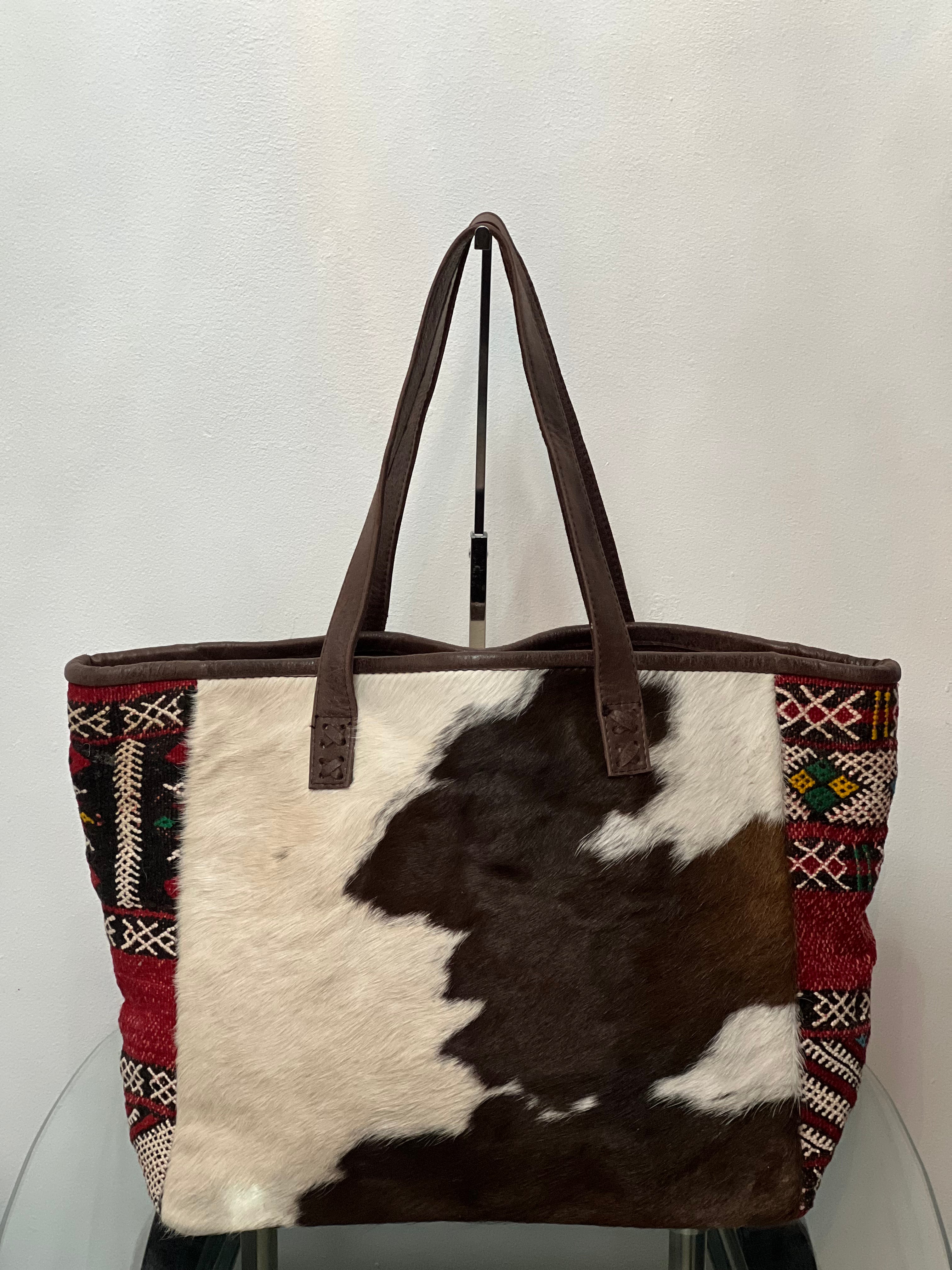 Tote bag Shoulder bag - Cow Fur Leather