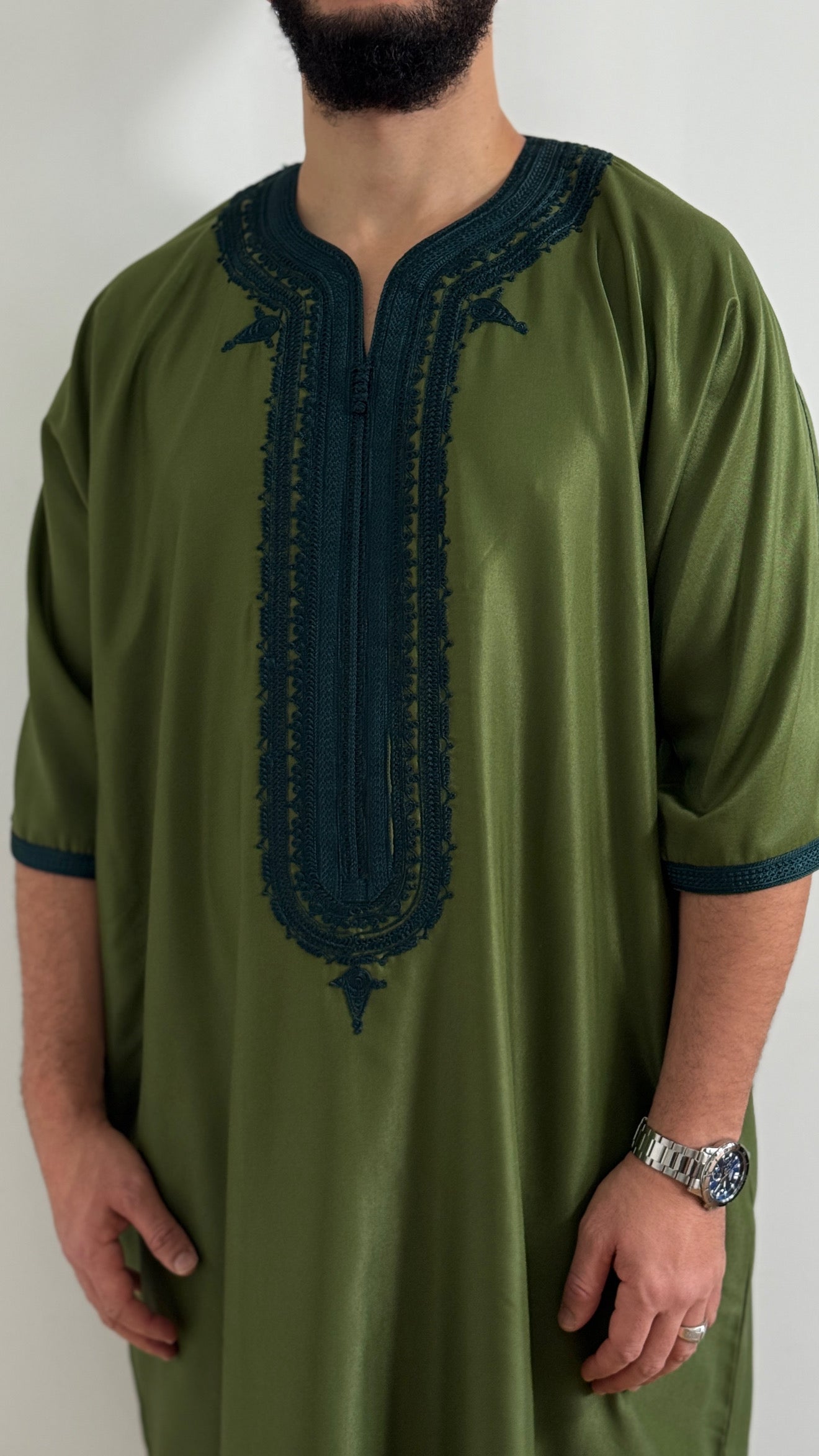 Thobe Gabardine Embroidery Jubbah Thobe kandora