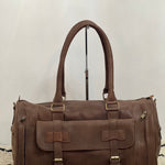 Real leather Bag - large handmade