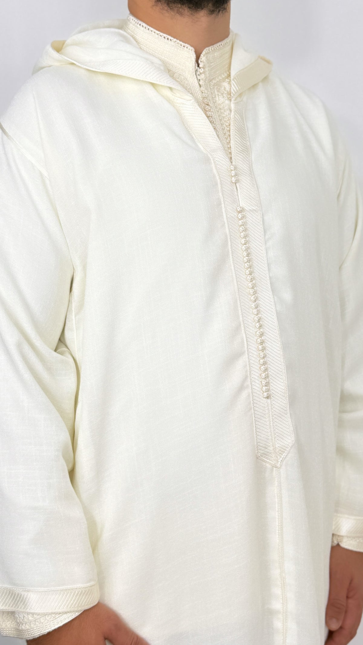 Hooded Djellaba Moroccan Linen