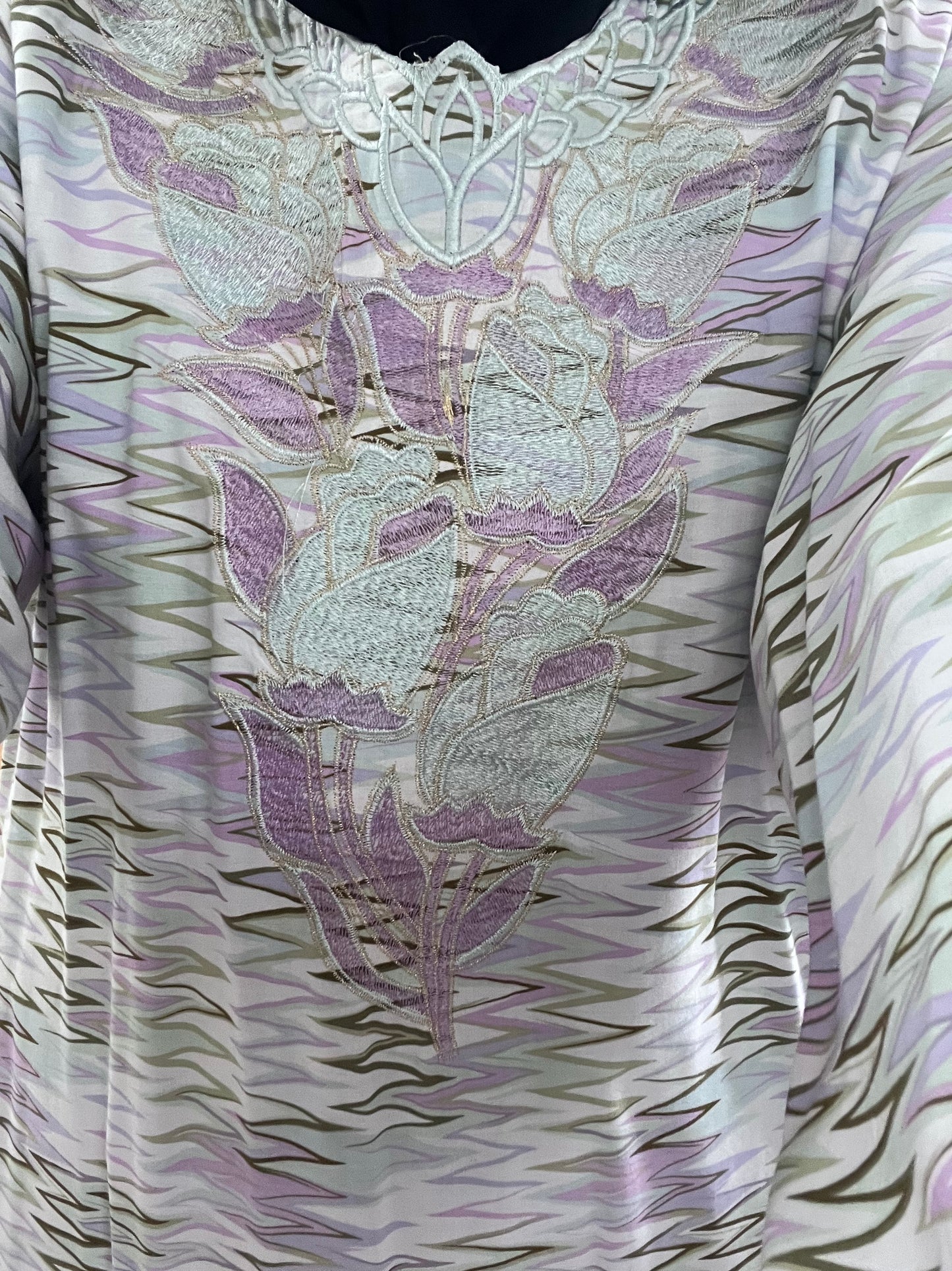 Kaftan Mukhawar Moroccan style long sleeve