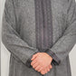 Kaftan Winter color Tweed Long Sleeve Thobe