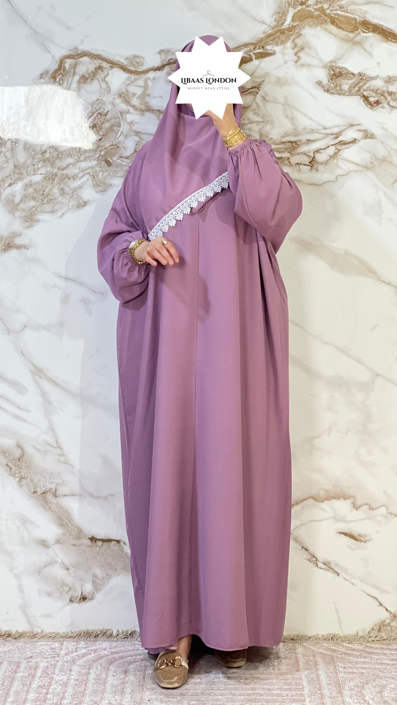 Modest Prayer Abaya with Hijab Set