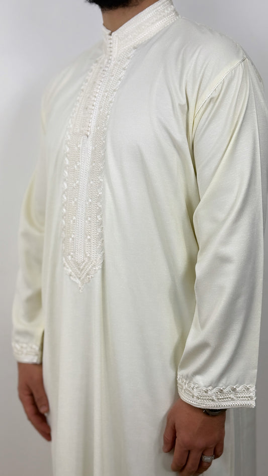 Kaftan Collar Thobe Long Sleeve