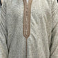 winter wazania Hooded djellaba beige brown