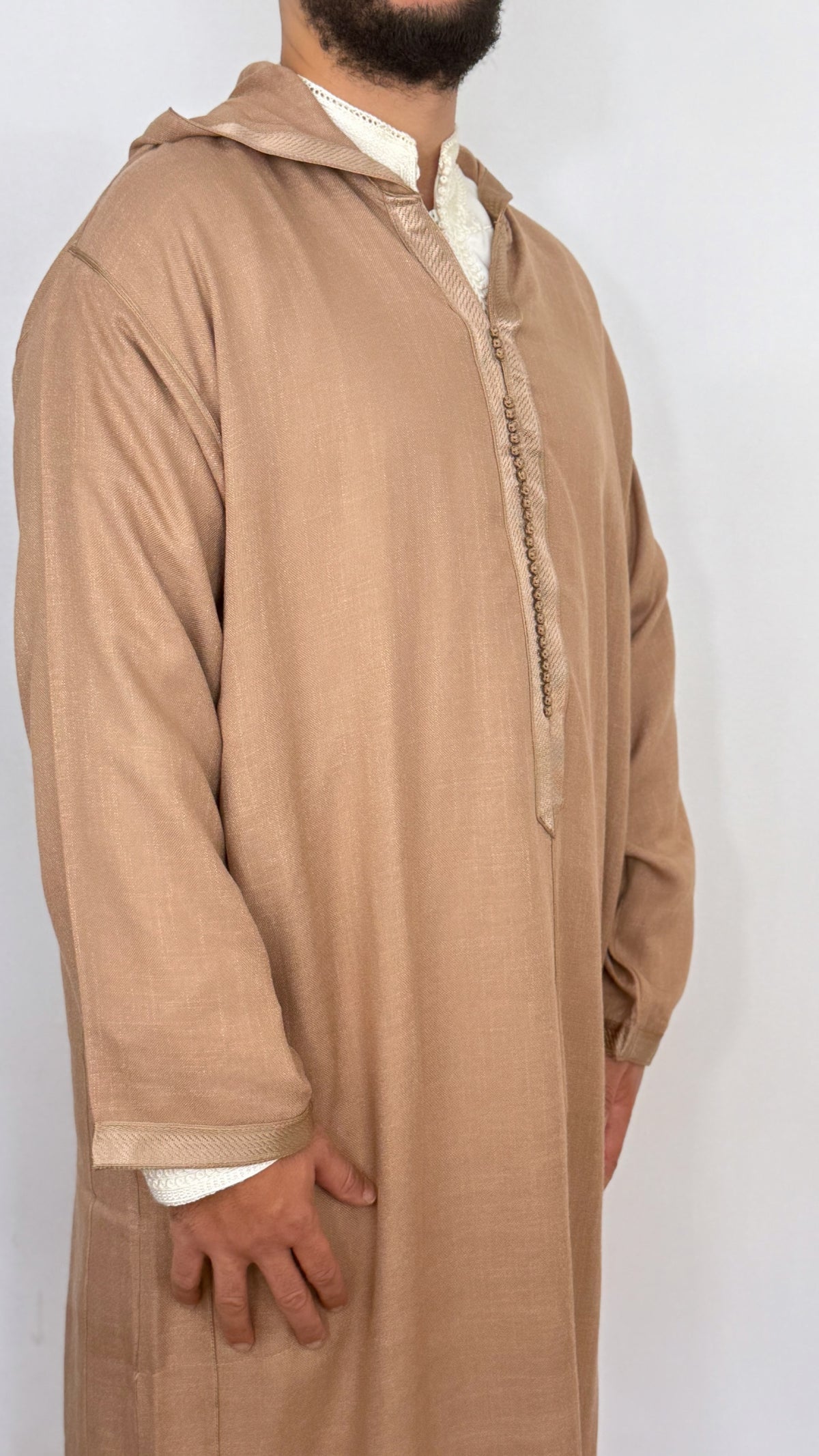 Hooded Djellaba Moroccan Linen