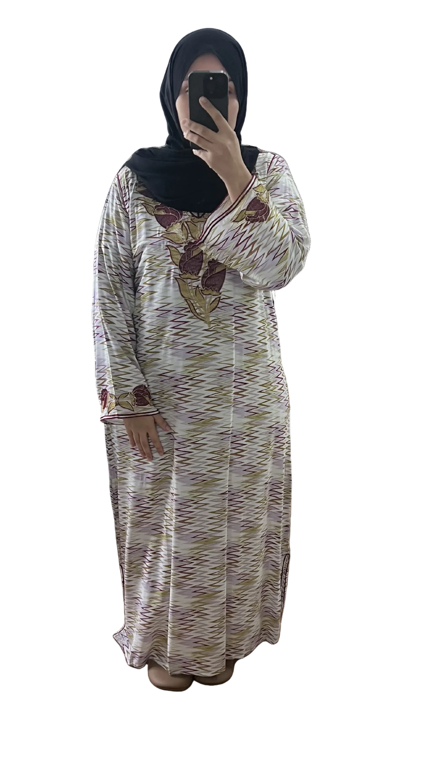 Kaftan Mukhawar Moroccan style long sleeve