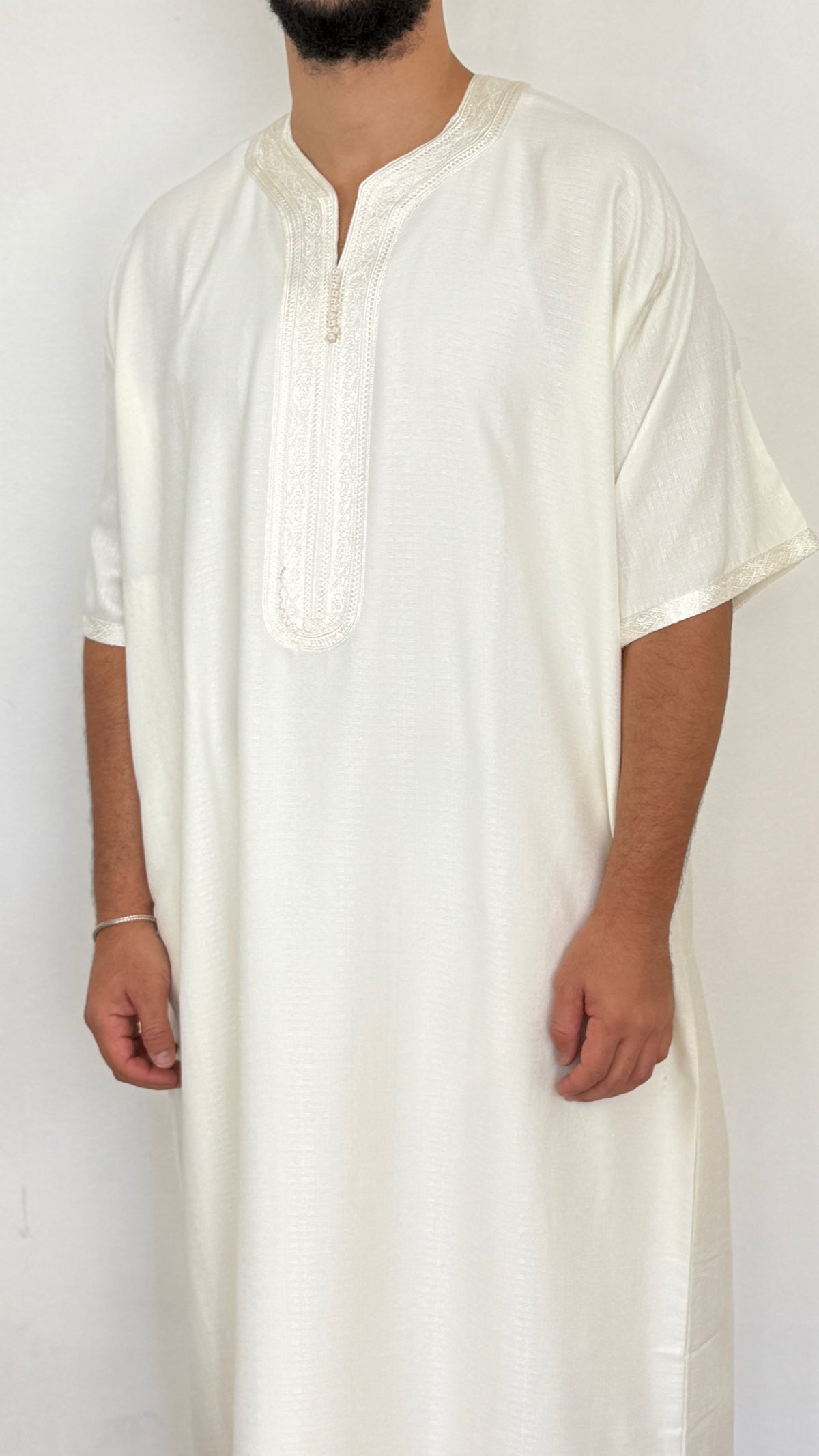 Linen blend Thobe Moroccan