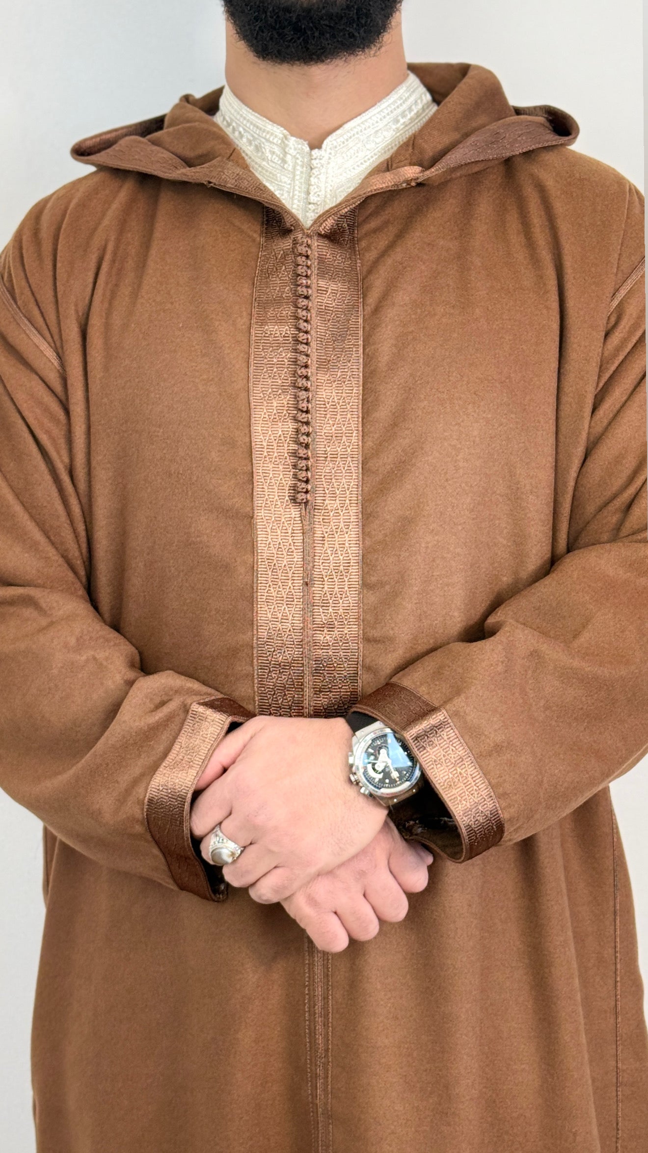 Winter Moroccan Hooded Djellaba Jubbah Melifa Premium