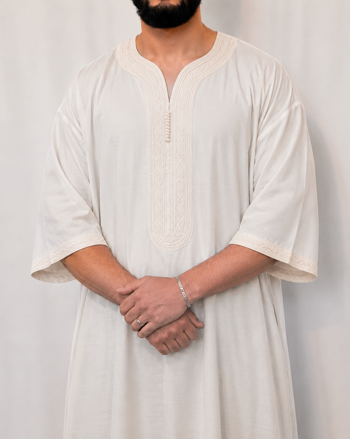 Moroccan  linen Thobe jubbah
