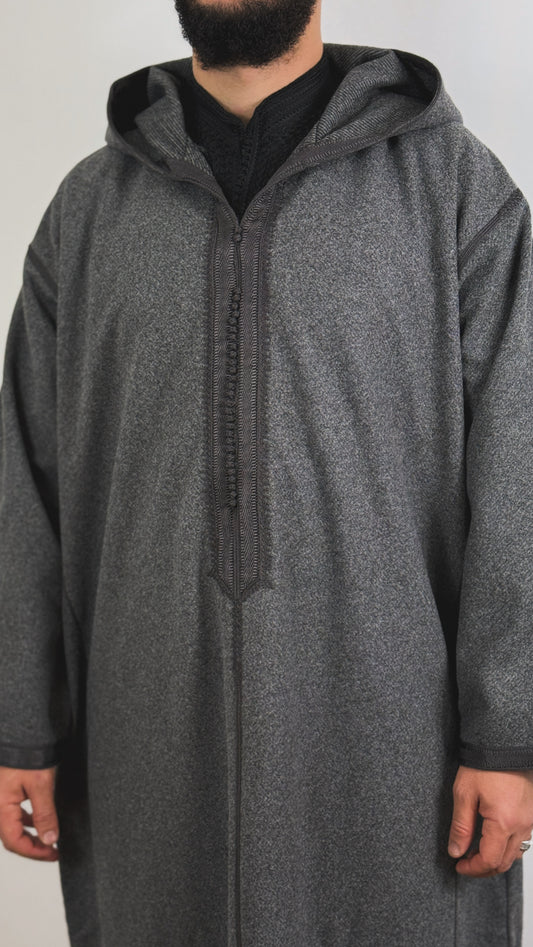 Winter Hooded Thobe Luxury Moroccan Djellaba