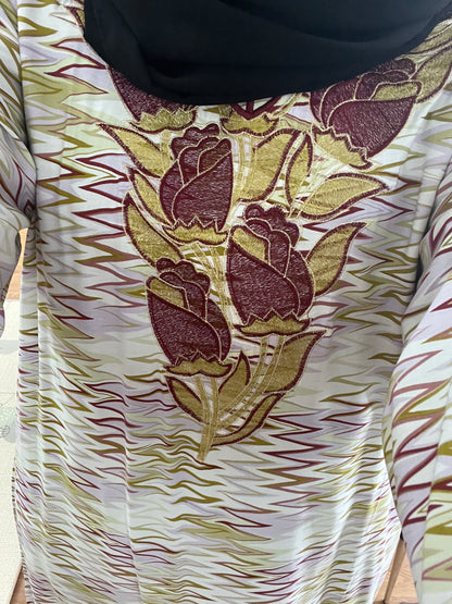 Kaftan Mukhawar Moroccan style long sleeve