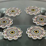 Mosaic cup coasters